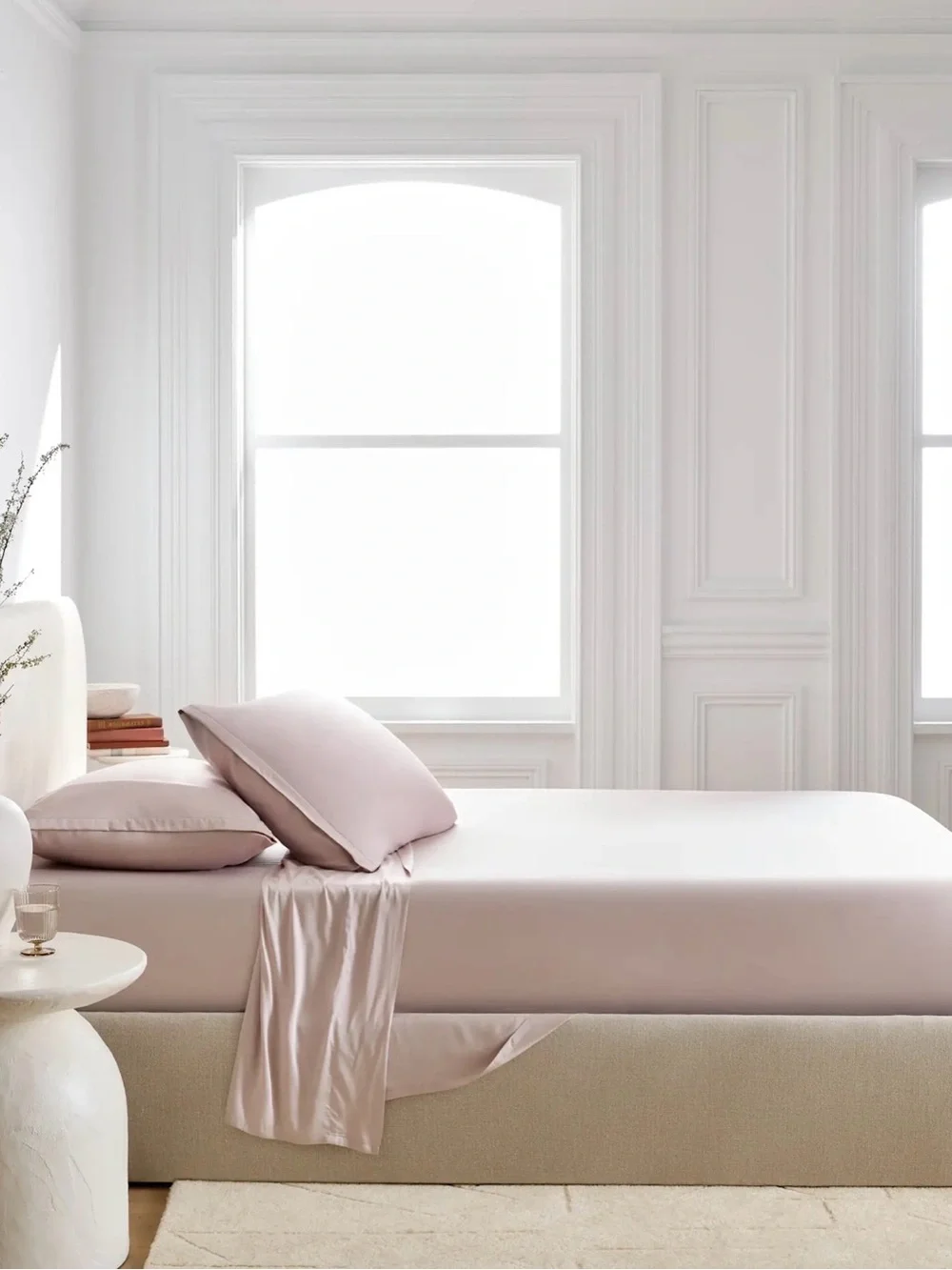 Quince Bamboo Sheet Set - Twin XL - Soft Blush